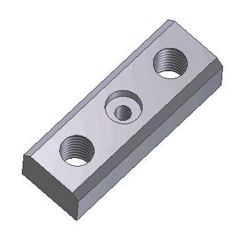 D538 - THREAD BLOCK 2 X M12 (PS2 DOOR ARMS)-(42-5145-008)-(DED-00132)