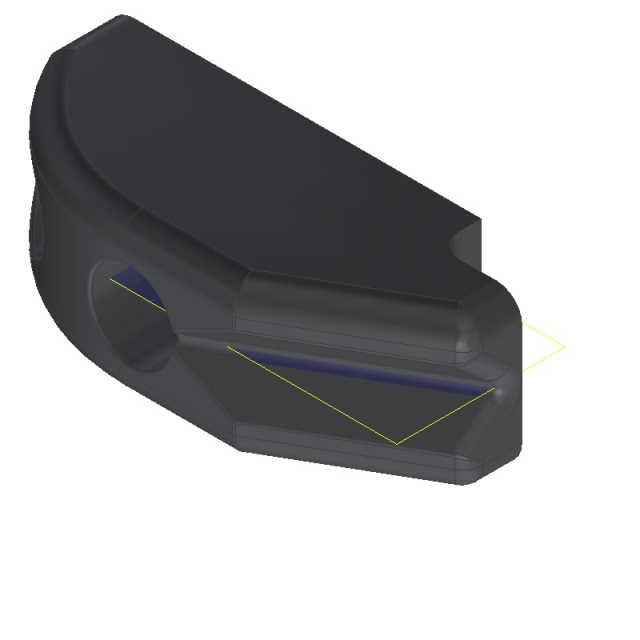 P261 - PS2 CATCH BLOCK BOTTOM SUPPORT-(6616803L120)-(162165)-(DEV-00102)